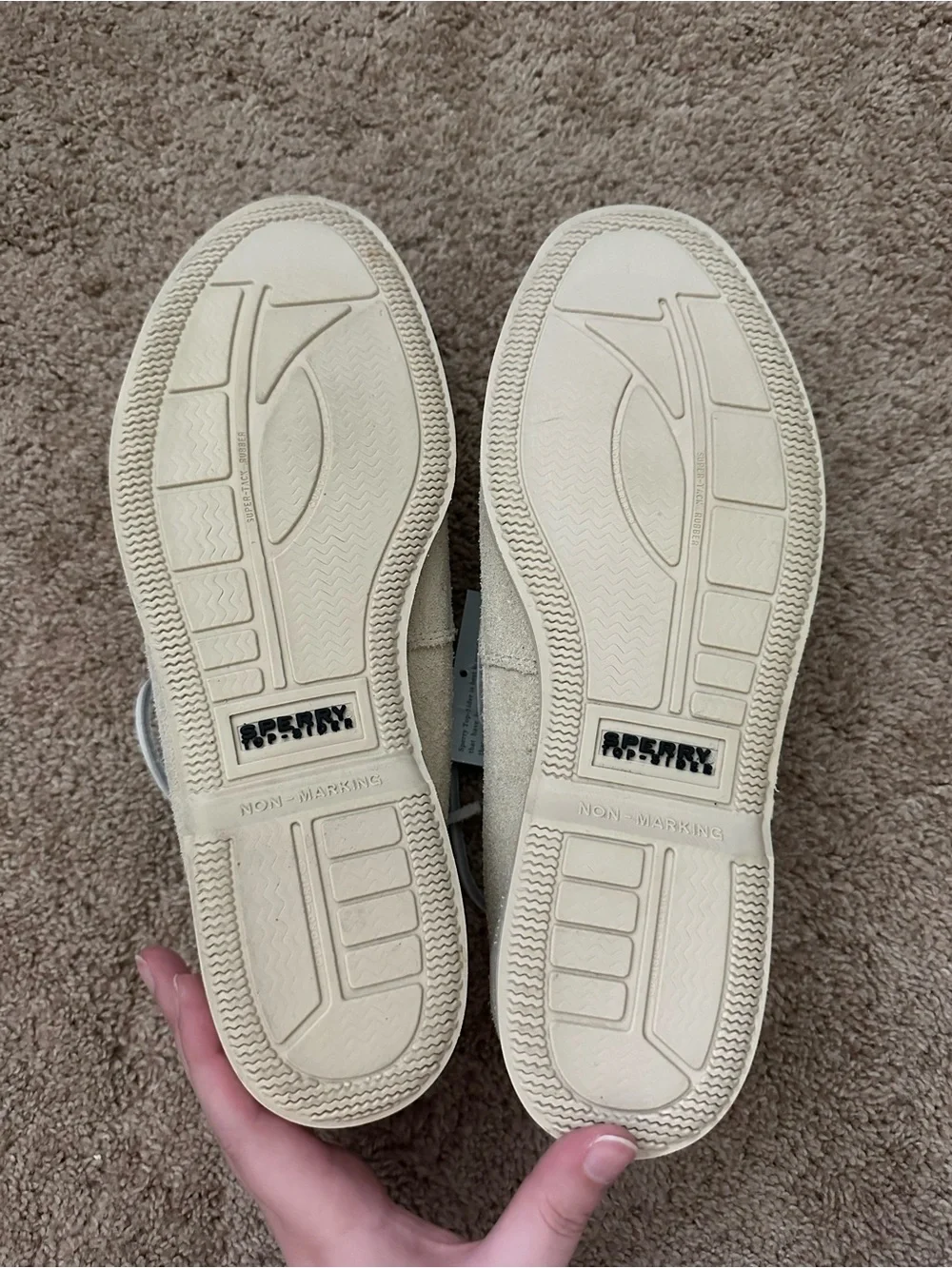 Sperry Top Sider Cream Boat Shoes
